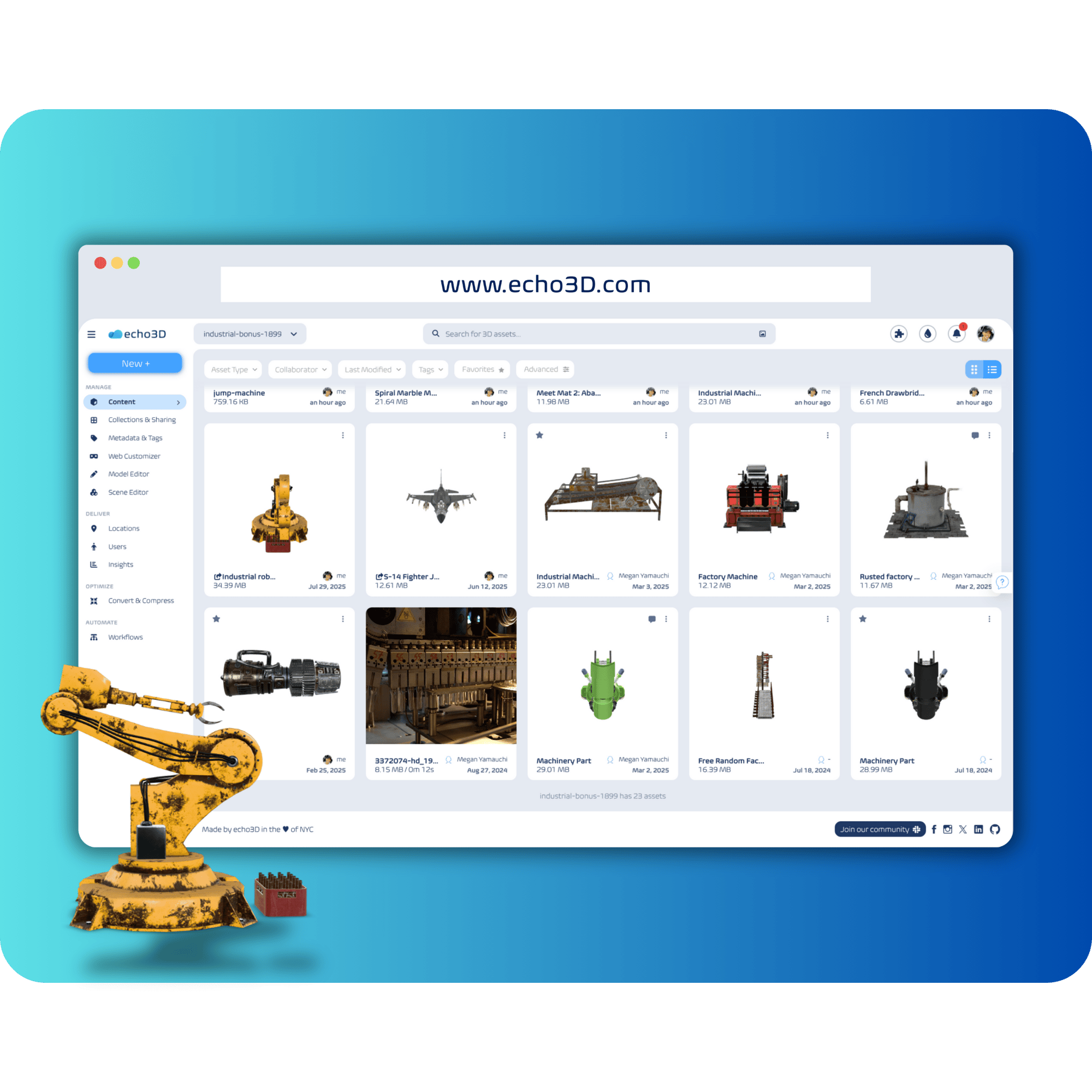 echo3D Lifecycle management