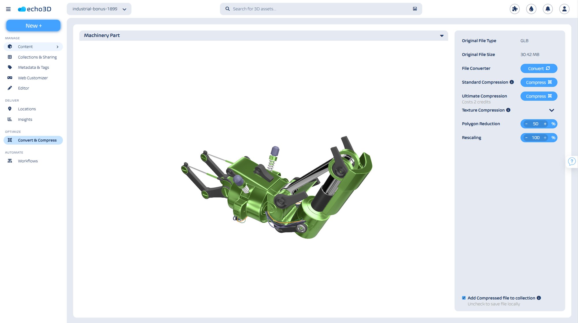 3D file compression