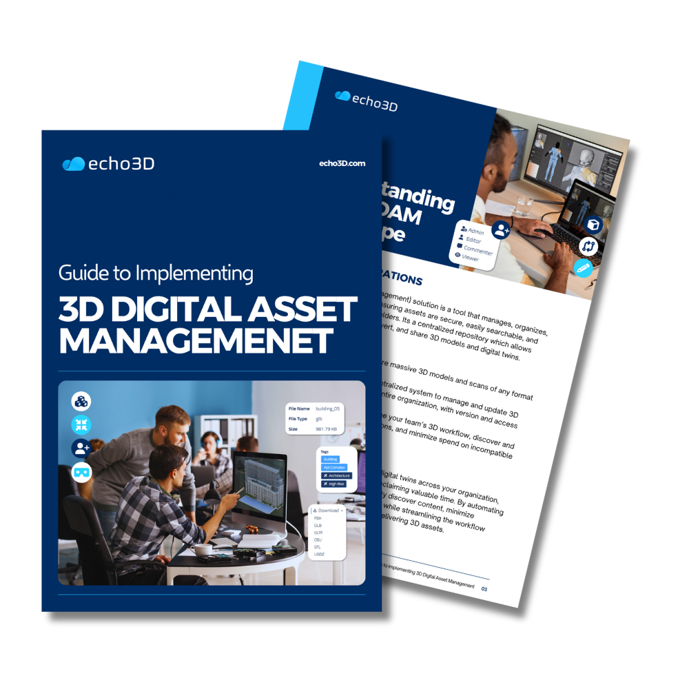echo3D 3D digital asset management (3D DAM)