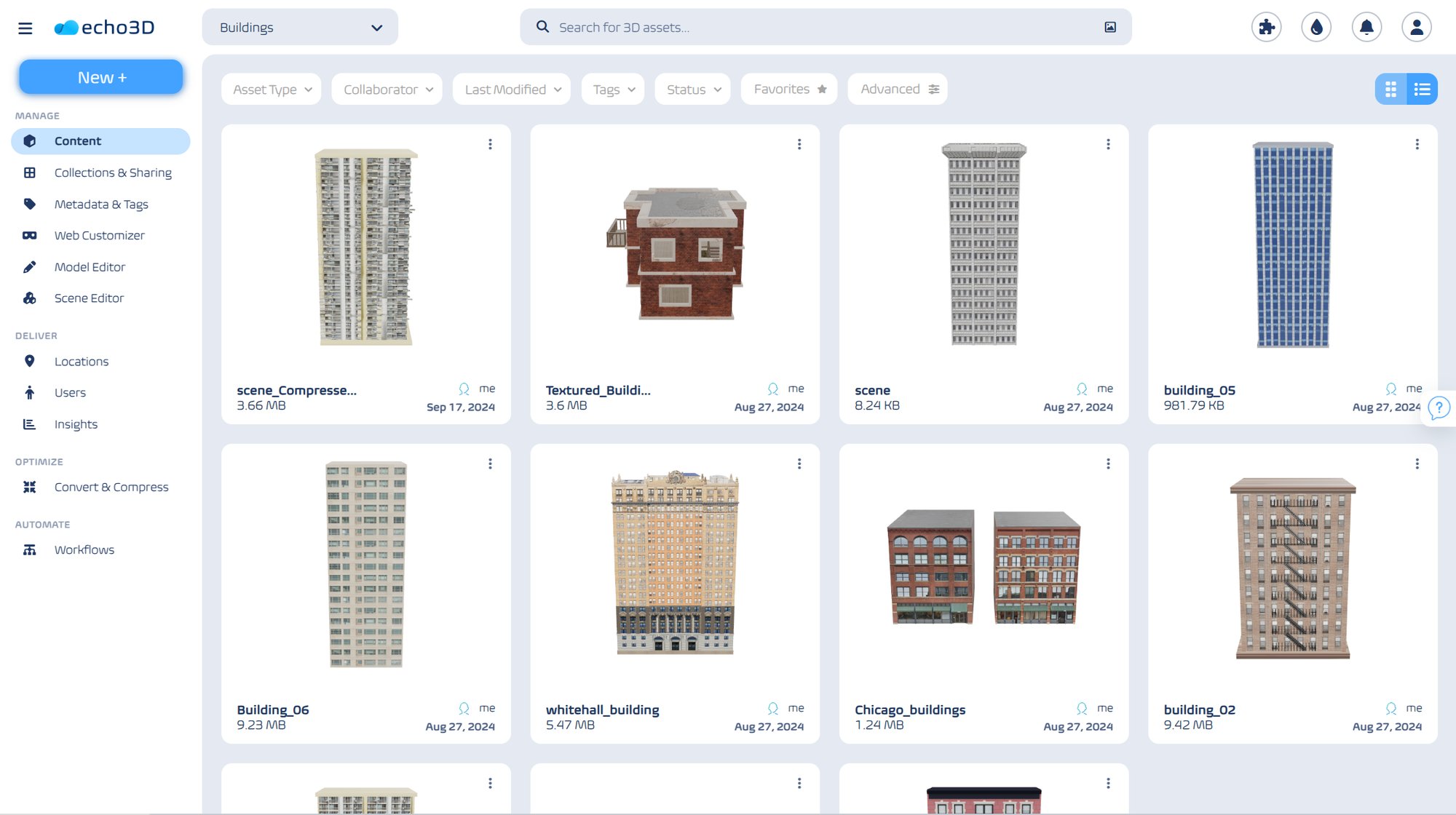 3D Digital Asset Management